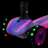 Кикборд NOVATRACK RAINBOW CAR GIRL PRO фиолетовый 120CGP.RAINBOW.VT20